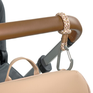 Lässig Kinderwagenhaken recycelt 2er Set - Karabiner