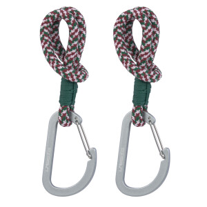Lässig Kinderwagenhaken recycelt 2er Set - Karabiner