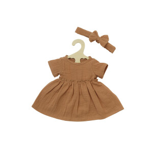 Heless Puppenkleid mit Rüschen und Haarband für 28-34cm Puppen