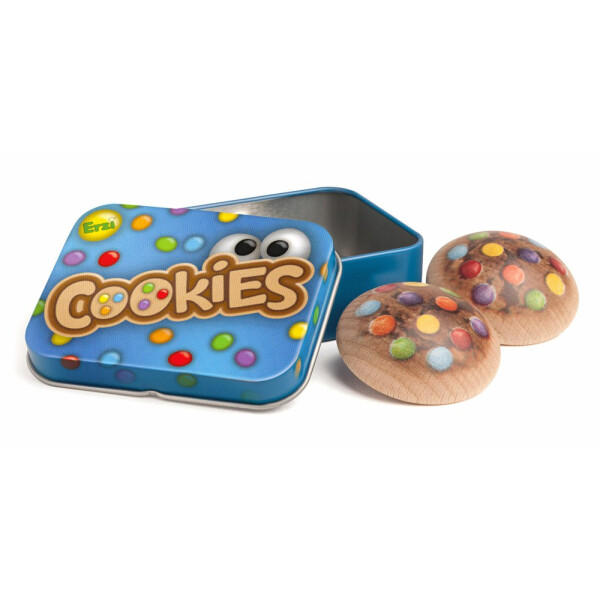 Erzi Cookies in der Dose aus Holz