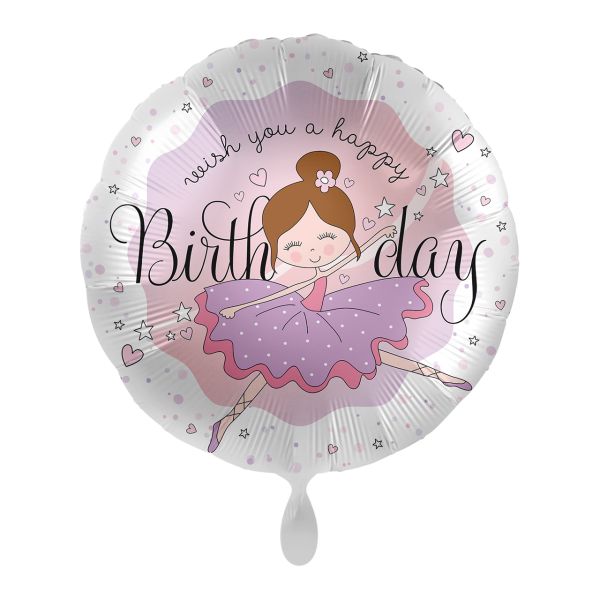 Premioloon Ballon Geburtstag Ballerina "Happy Birthday"
