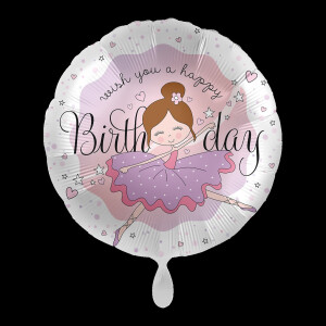 Premioloon Ballon Geburtstag Ballerina "Happy...