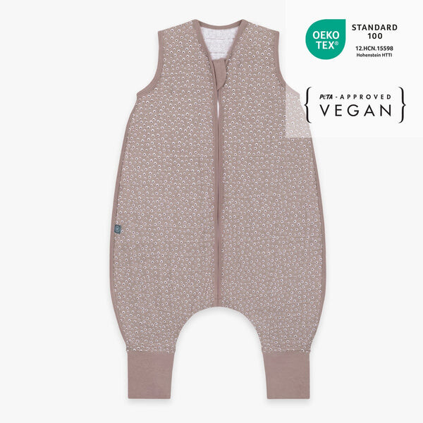 Emma&Noah Musselin-Schlafsack mit Füßen Berry Blumen 0.5 TOG