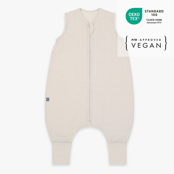 Emma&Noah Leinen-Schlafsack mit Füßen 0.5 TOG