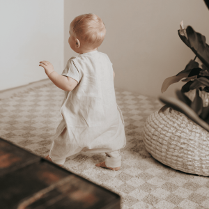 Emma&Noah Leinen-Schlafsack mit Füßen 0.5 TOG