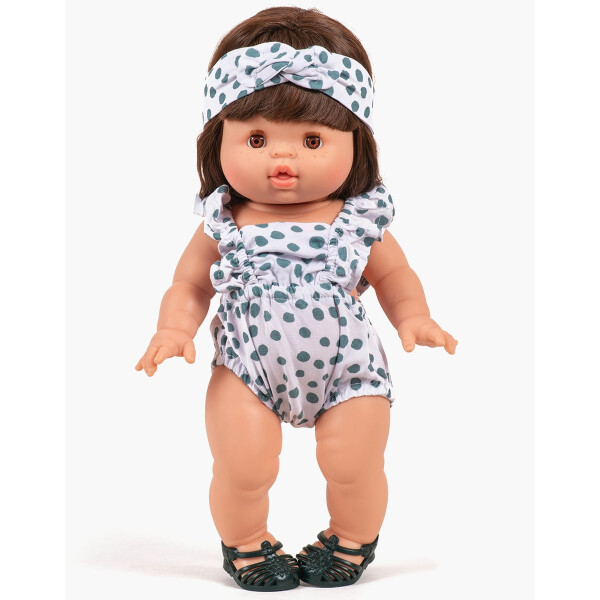 Minikane Set Lou + Stirnband Thelma für Babypuppen 34cm