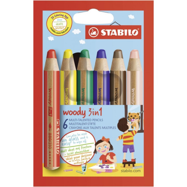 Stabilo Woody 6er Stifteset