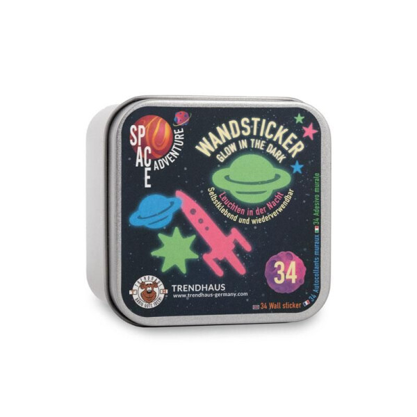 Trendhaus Space Adventure Wandsticker 34-tlg