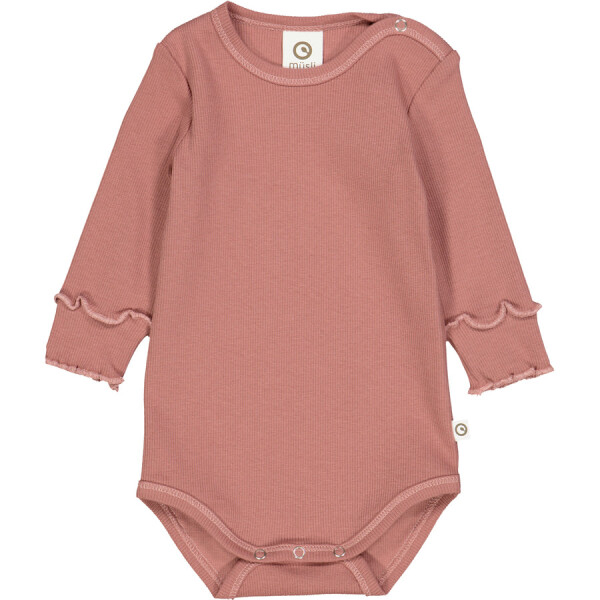 Müsli by green cotton Langarmbody Rib mitwachsend