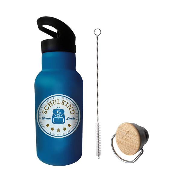 Kikadu Trinkflasche Schulkind Petrol