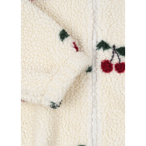 Konges Slojd Teddy-Fleecejacke Cherries Jody recycelt