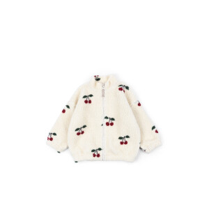 Konges Slojd Teddy-Fleecejacke Cherries Jody recycelt