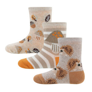 Ewers Socken 3er Set Igel/Pilze