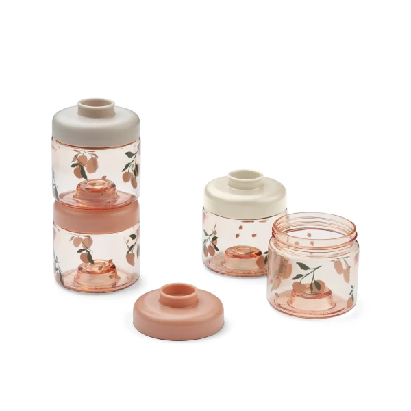 Liewood Snackdosen 4er Set Dominique Peach Tritan