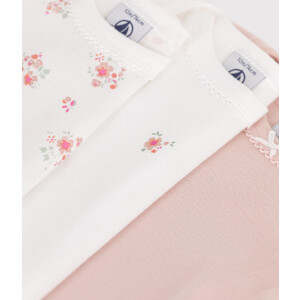 Petit Bateau Langarmbody 3er Set Blümchen Bio