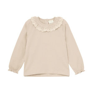 EN FANT Longsleeve mit Spitzenkragen Moonlight