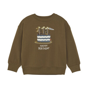 Minymo Sweatshirt Happy Birthday Torte Bio