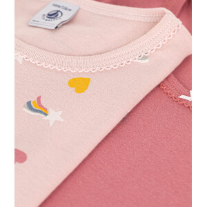 Petit Bateau Langarmshirt 2er Set Regenbogen-Sternschnuppe