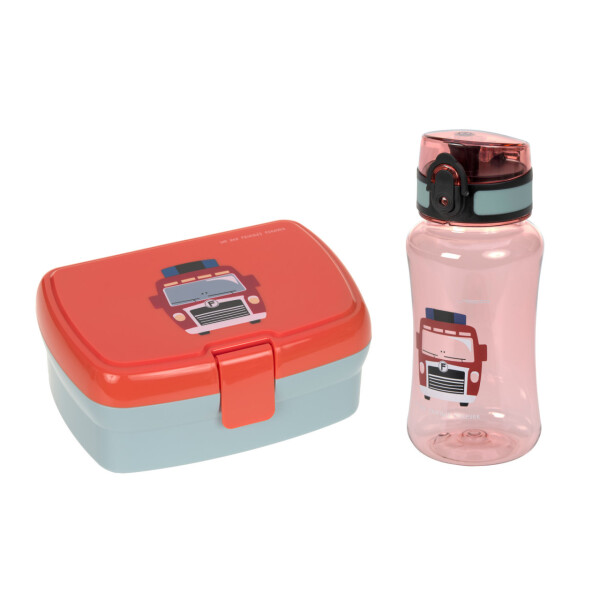 Lässig Tiny Drivers Feuerwehr Lunch Set 2tlg.