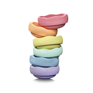 Stapelstein Original Mini Rainbow Pastel 6er Set