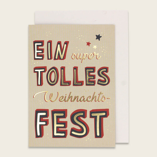Ava & Yves Weihnachtskarte Ein super tolles Weihnachtsfest