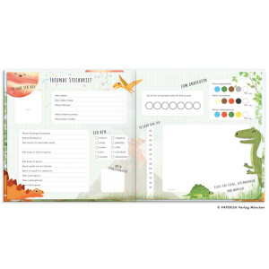 Paperish Verlag - Kindergarten-Freundebuch Dinos