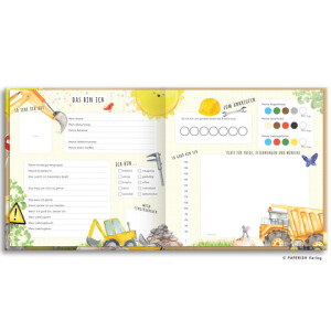 Paperish Verlag - Kindergarten-Freundebuch Baustelle