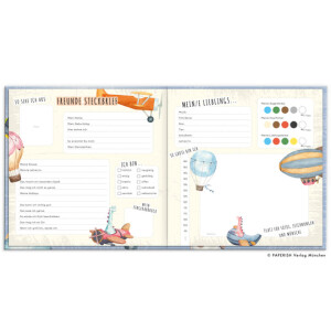Paperish Verlag - Schulfreunde-Freundebuch Dinos & Fahrzeuge