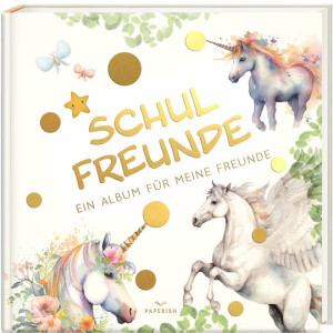 Paperish Verlag - Schulfreunde-Freundebuch Einhorn