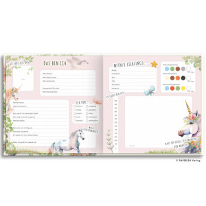 Paperish Verlag - Schulfreunde-Freundebuch Einhorn