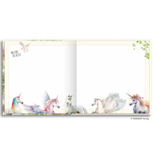 Paperish Verlag - Schulfreunde-Freundebuch Einhorn