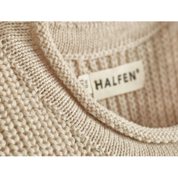 Halfen Grobstrick Sweater aus Bio-Wolle