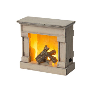 Maileg Miniature Kamin Mäusewelt Offwhite
