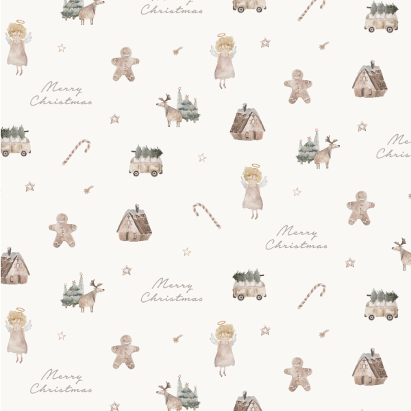 Leevje Geschenkpapierbogen 3 Stück Merry Christmas