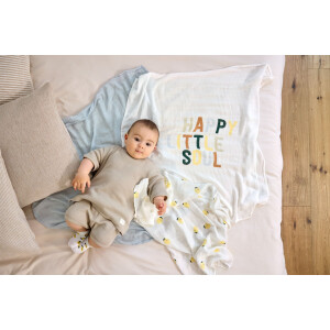 Lässig Mulltücher 3er Set 80 x 80 cm - Happy Fruits  Zitrone