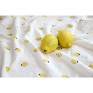 Lässig Mulltücher 3er Set 80 x 80 cm - Happy Fruits  Zitrone