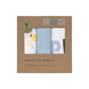 Lässig Mulltücher 3er Set 80 x 80 cm - Happy Fruits  Zitrone