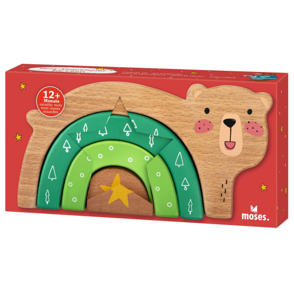Moses Verlag Holz-Stapelspiel Bärchen