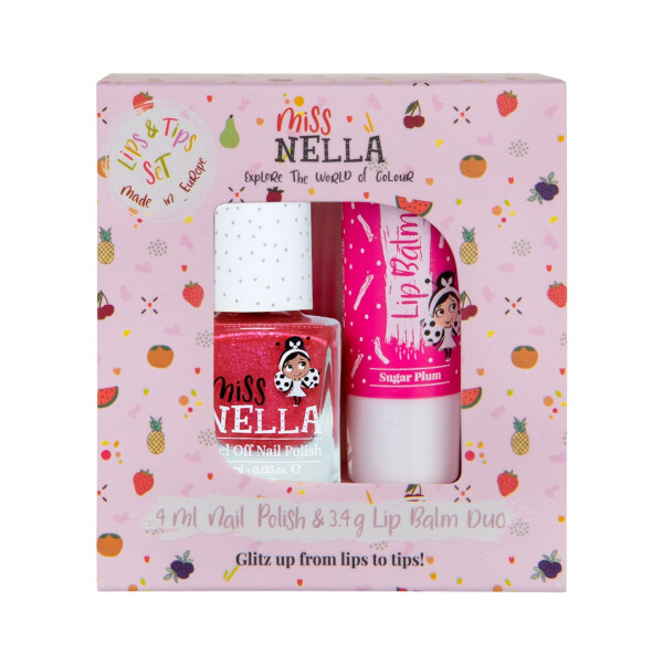Miss Nella Set Kindernagellack und Lippenpflege