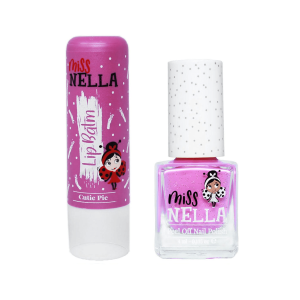 Miss Nella Set Kindernagellack und Lippenpflege