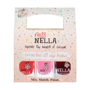 Miss Nella Abziehbarer Kindernagellack 3er Set