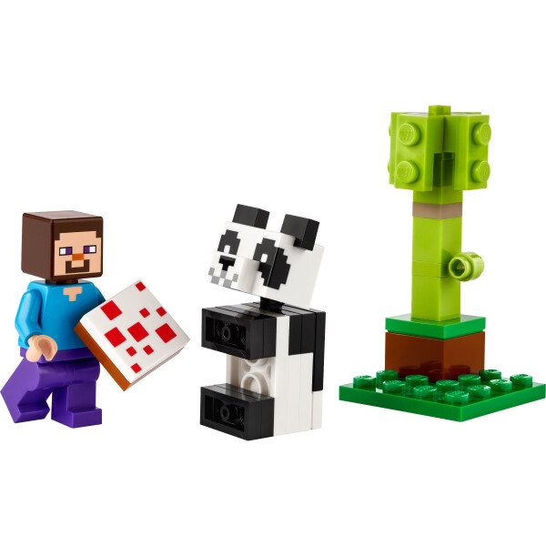 LEGO Minecraft Steve mit Panda-Baby 30672