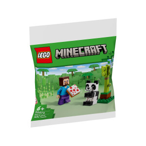 LEGO Minecraft Steve mit Panda-Baby 30672
