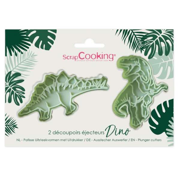 ScrapCooking Keksausstecher-Set Dino Auswerfer