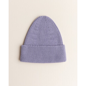 hvid Beanie Fonzie Kinder Merinowolle