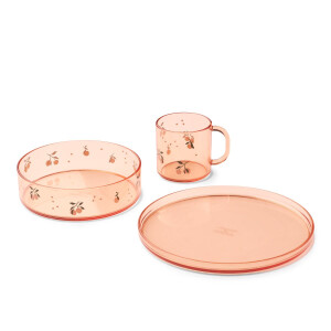 Liewood Siva Printed Geschirr Set Peach