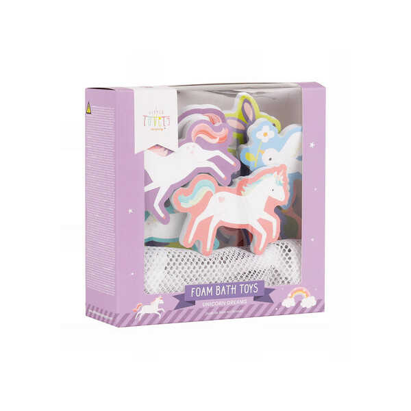 A Little Lovely Company Schaumstoff Badespielzeug: Einhorn-Traum