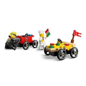 LEGO City Pizzalieferwagen vs. Löschauto 60458