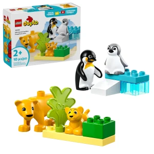 LEGO Duplo Wildtier-Familien: Pinguine und Löwe 10442