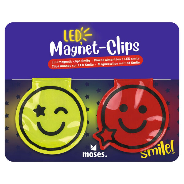 Moses Verlag Magnet Clips mit LED Smile